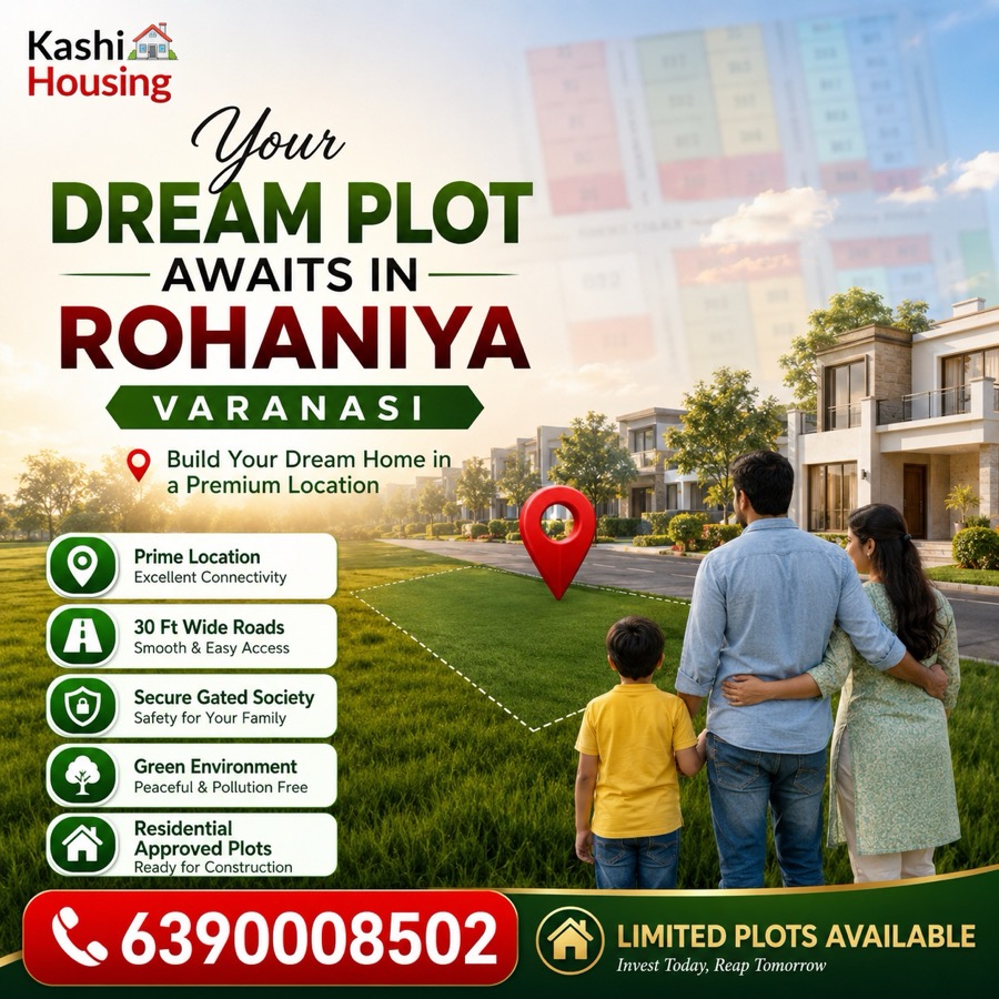 Dream Plot in Rohaniya Varanasi — Prime Location on NH-19, Gated Community | Kashi Housing